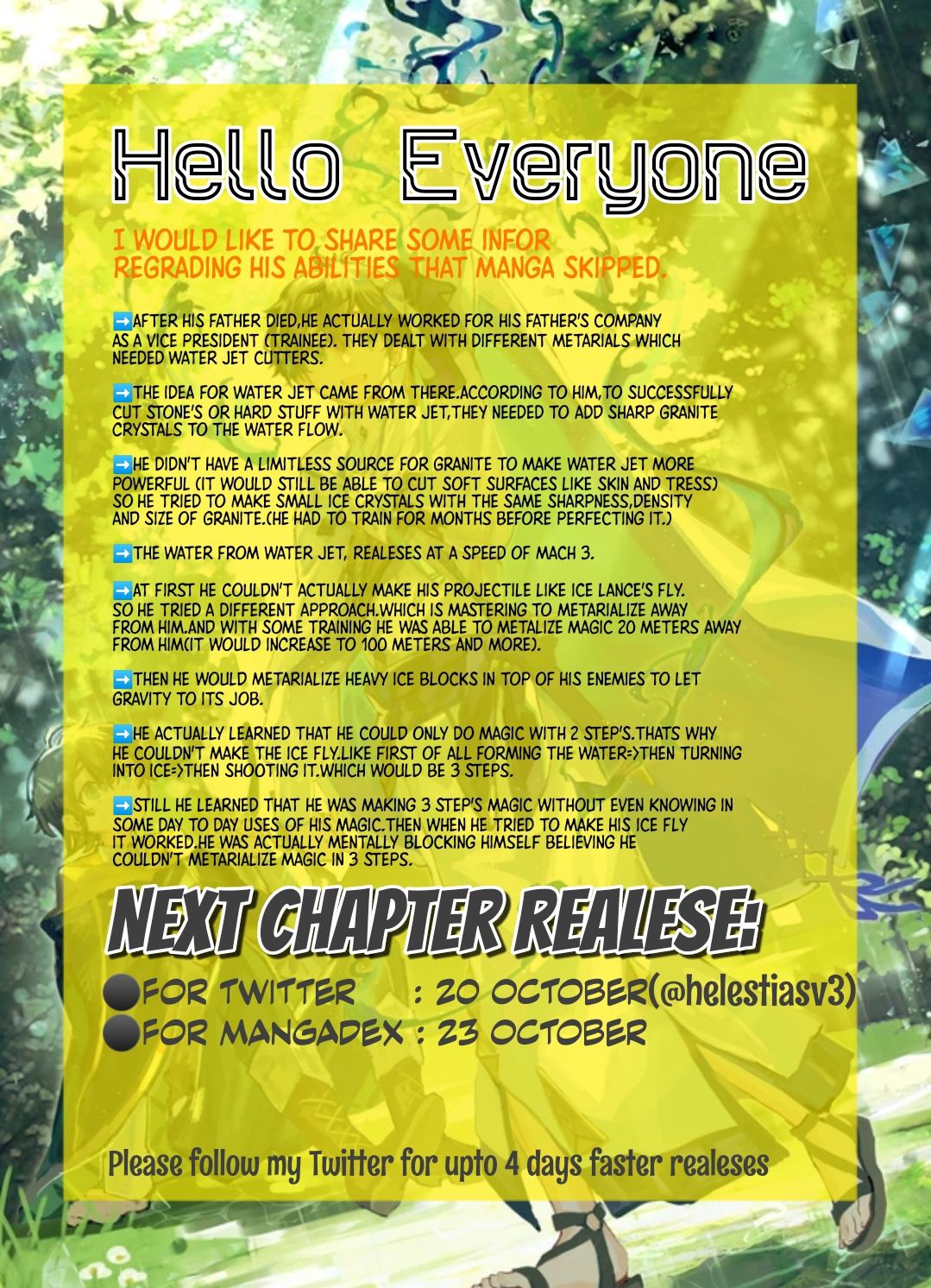 Water attribute Magician Chapter 3 Page 1