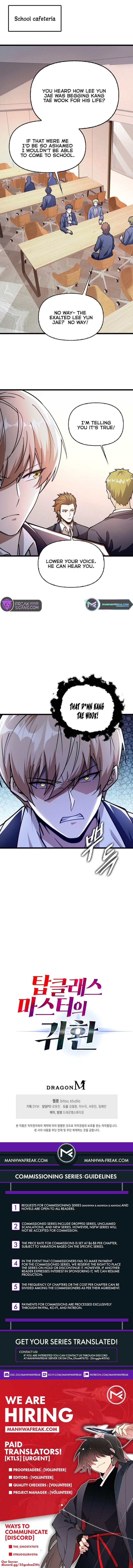 Return of Top Class Master Chapter 20 Page 1