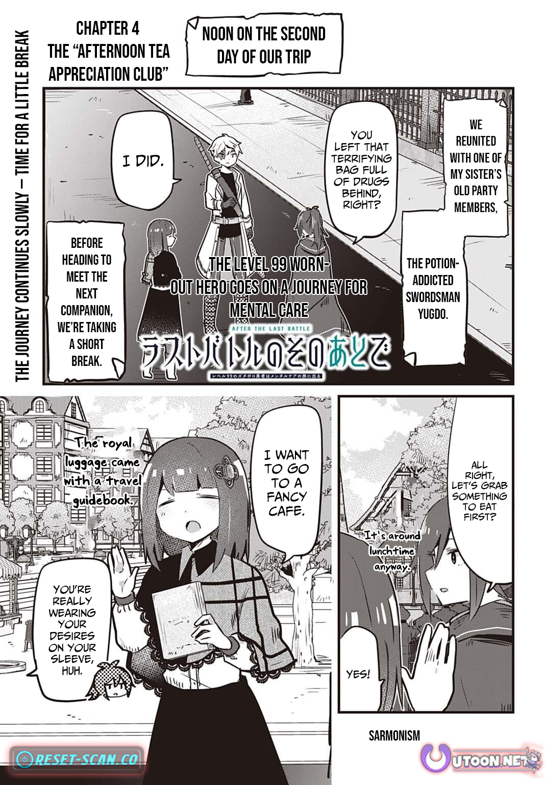 After the Last Battle: The Level 99 Worn Chapter Out Hero Goes on a Journey for Mental Care - Chapter 04 Page 1