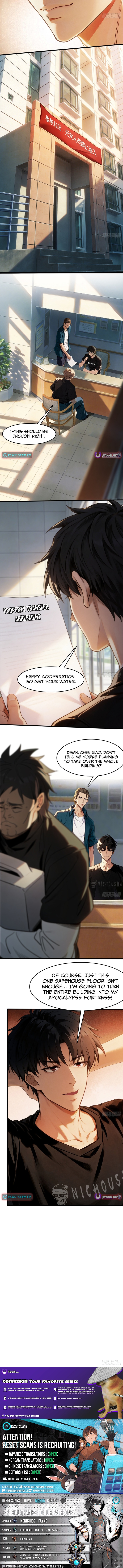 Apocalypse Heat: I Become a King with My Safehouse Chapter 30 Page 1