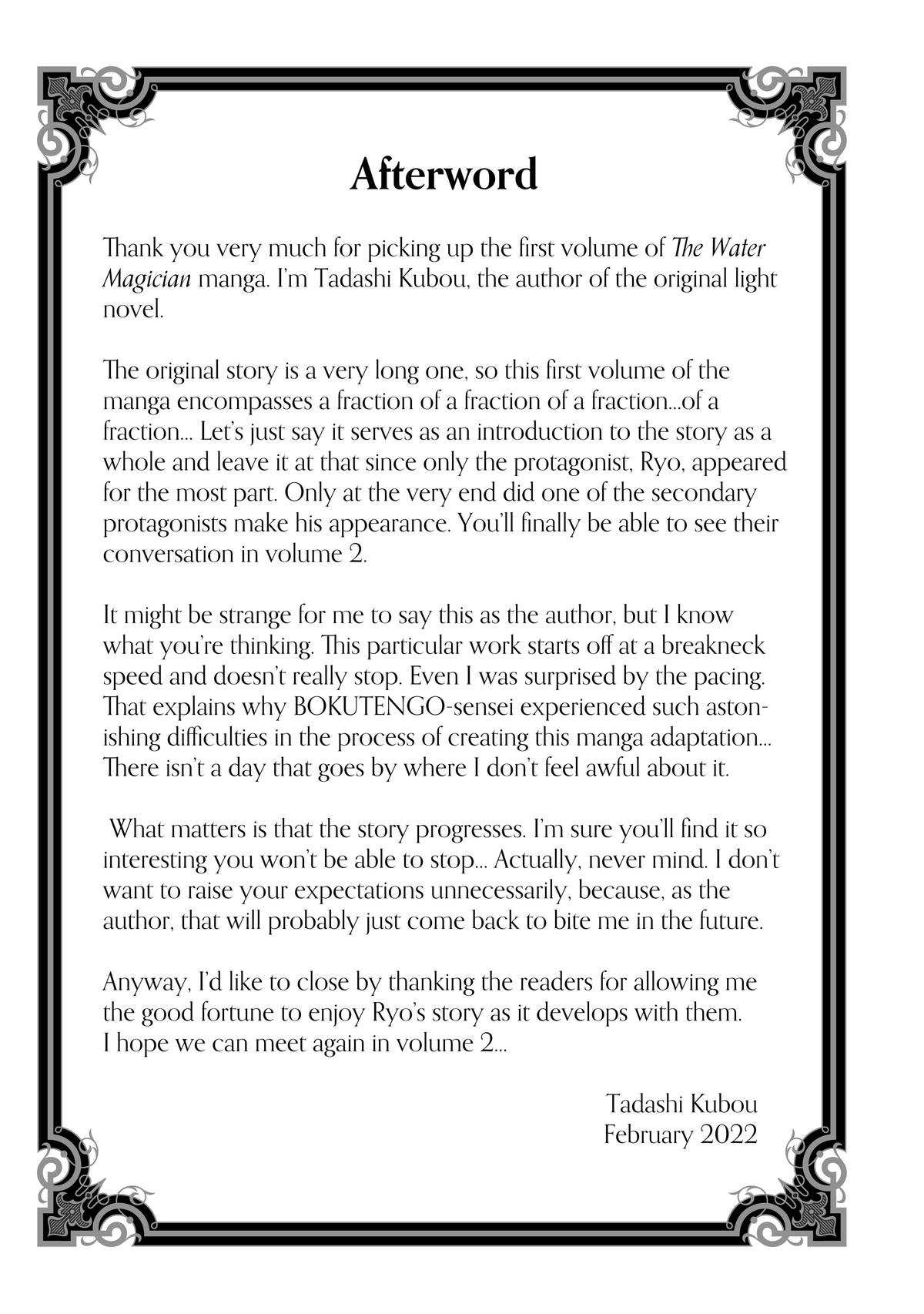 Water attribute Magician Chapter 5.5 Page 1
