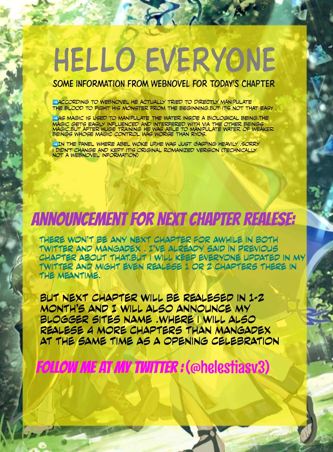 Water attribute Magician Chapter 5 Page 1