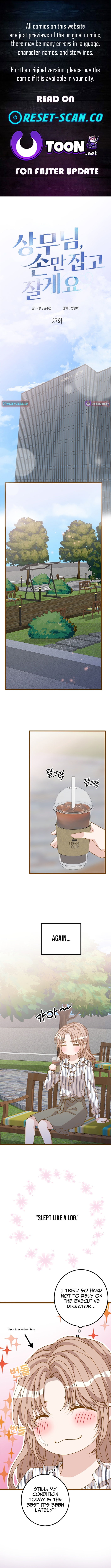 Executive, Let's Just Hold Hands and Sleep Chapter 27 Page 1