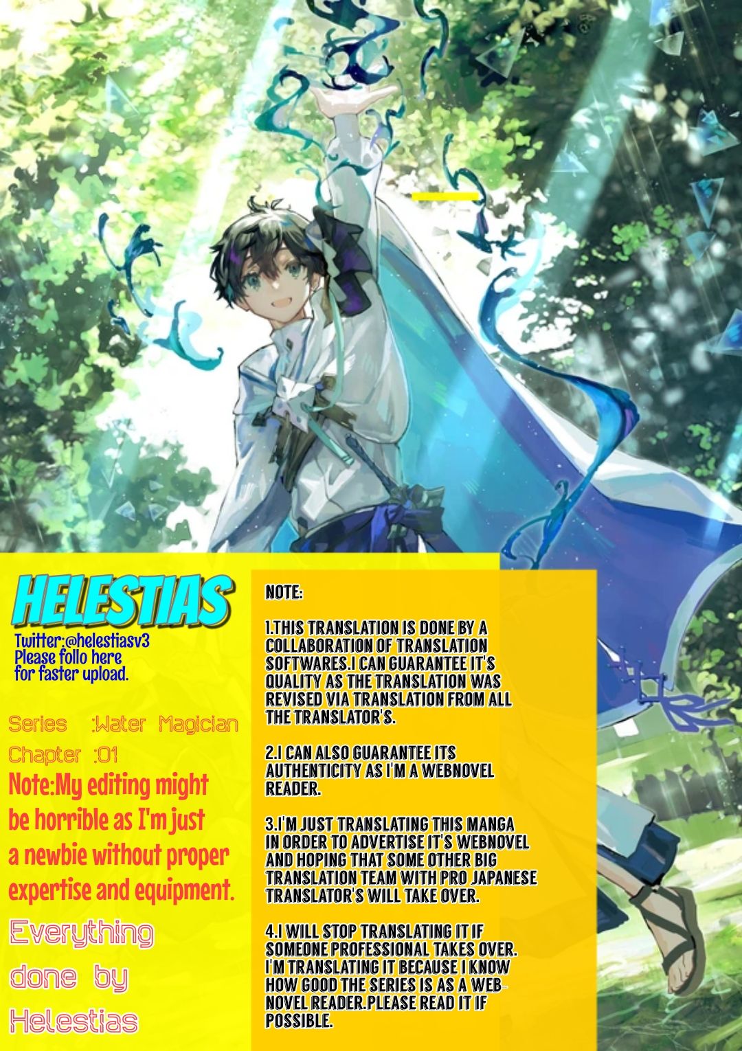 Water attribute Magician Chapter 1 Page 1