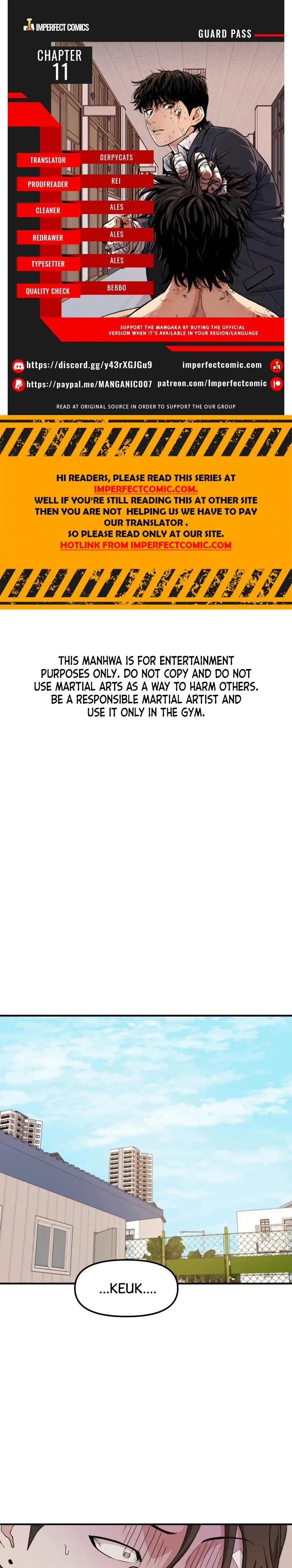 Guard Pass Chapter 11 Page 1