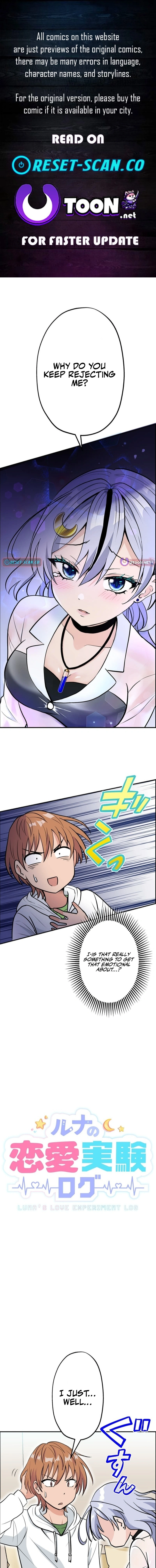 Luna's Love Experiment Log Chapter 7 Page 1