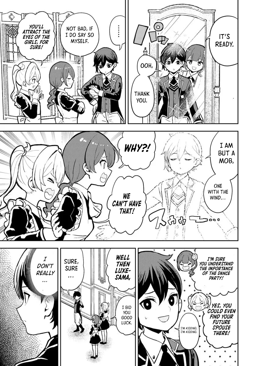 I was reincarnated as the villain with evil eyes, so I aim to be a mob character Chapter 09.1 Page 1