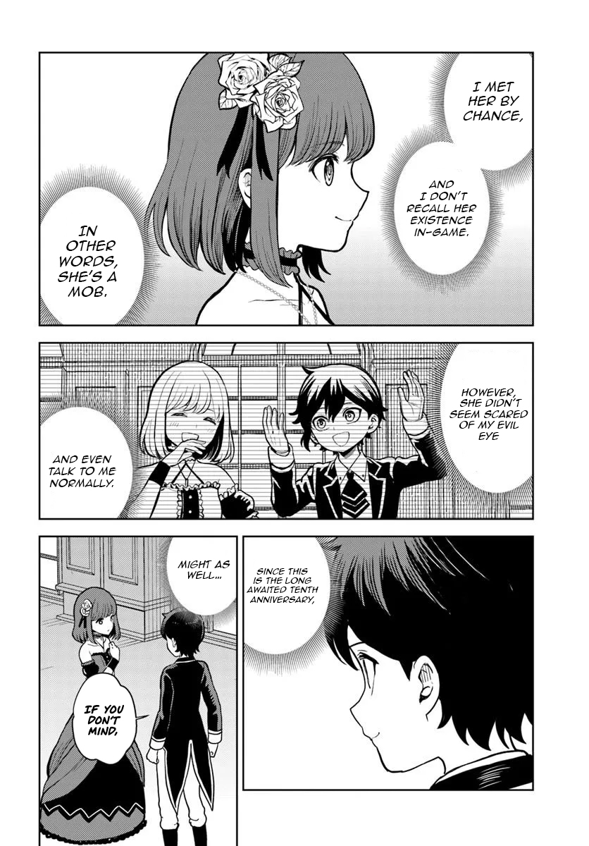 I was reincarnated as the villain with evil eyes, so I aim to be a mob character Chapter 10.2 Page 1