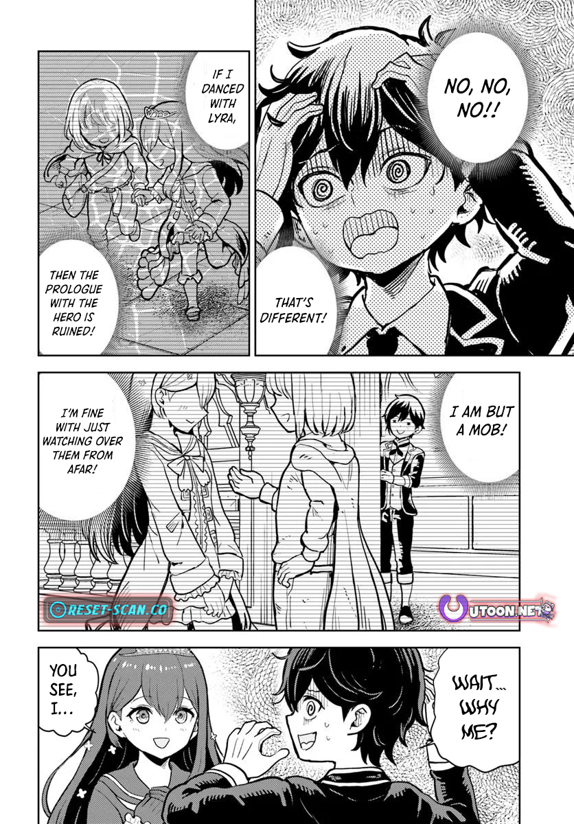 I was reincarnated as the villain with evil eyes, so I aim to be a mob character Chapter 09.2 Page 1