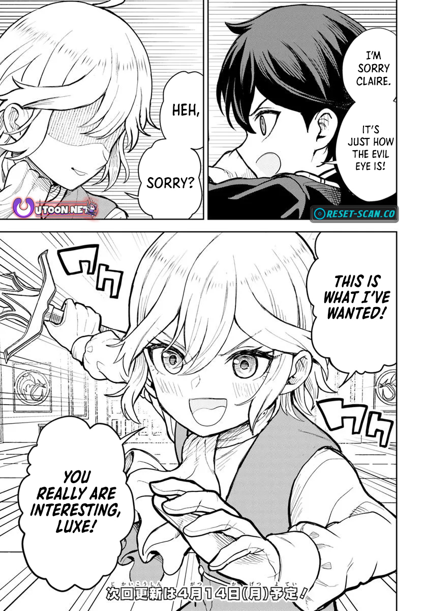 I was reincarnated as the villain with evil eyes, so I aim to be a mob character Chapter 07.1 Page 1