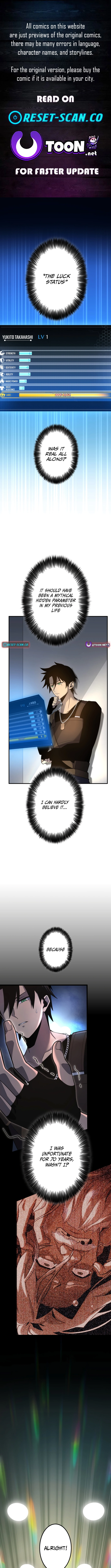 9999 LUCK: The Bugged Stat That Changed My Life Chapter 02 Page 1