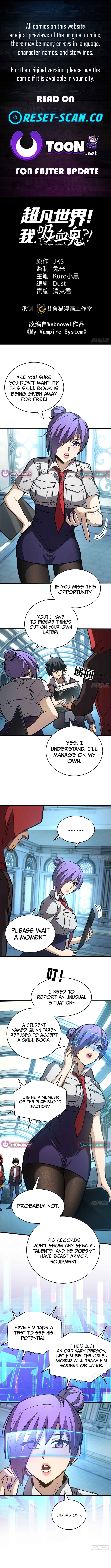 Extraordinary World?! Me… A Vampire?! Chapter 04 Page 1