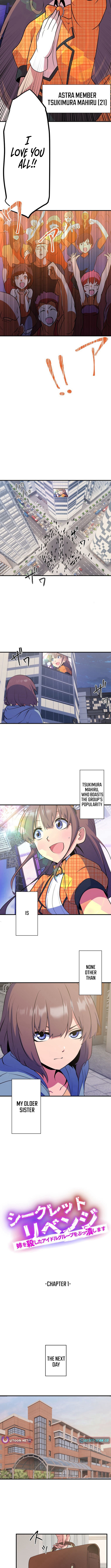 Secret Revenge: Taking Down the Idols Who Killed My Sister Chapter 01 Page 1