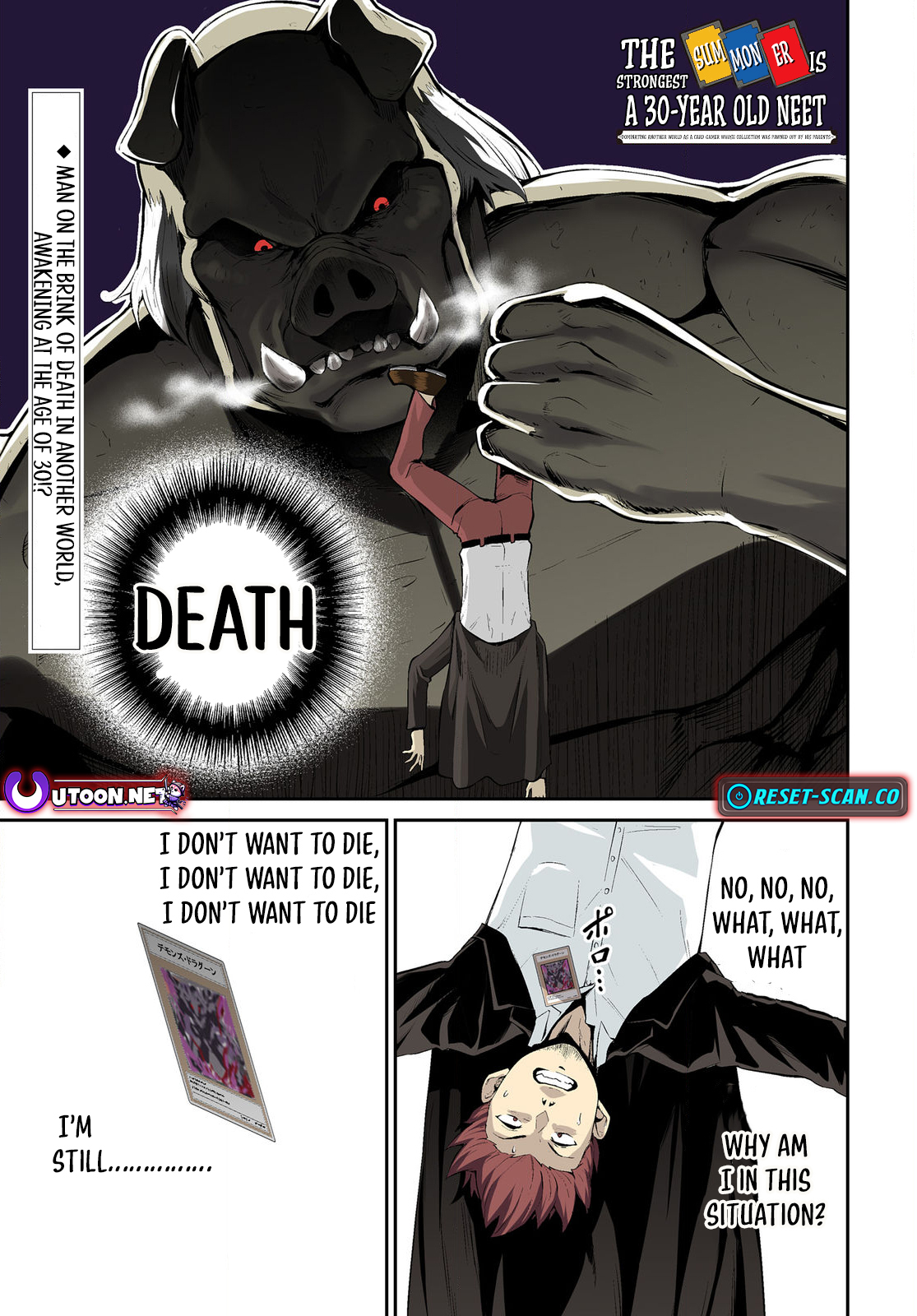 The Strongest Summoner is a Thirty Chapter Something Guy: The Other World Domination of a Card Gamer Whose Cards Were Disposed of by His Parents - Chapter 01.1 Page 1