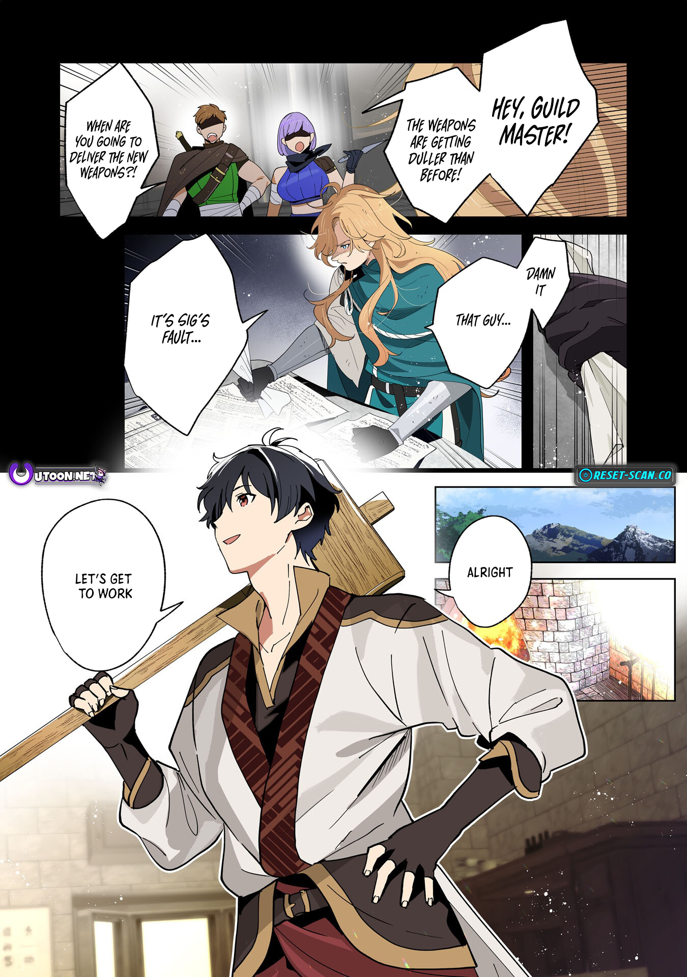 The Leisurely Frontier Life of a Katana Blacksmith Who Left an S Chapter Rank Guild ~ After Escaping from a Black Company Guild and Forging Freely, I Accidentally Created a Legendary Demon Sword ~ - Chapter 01 Page 1