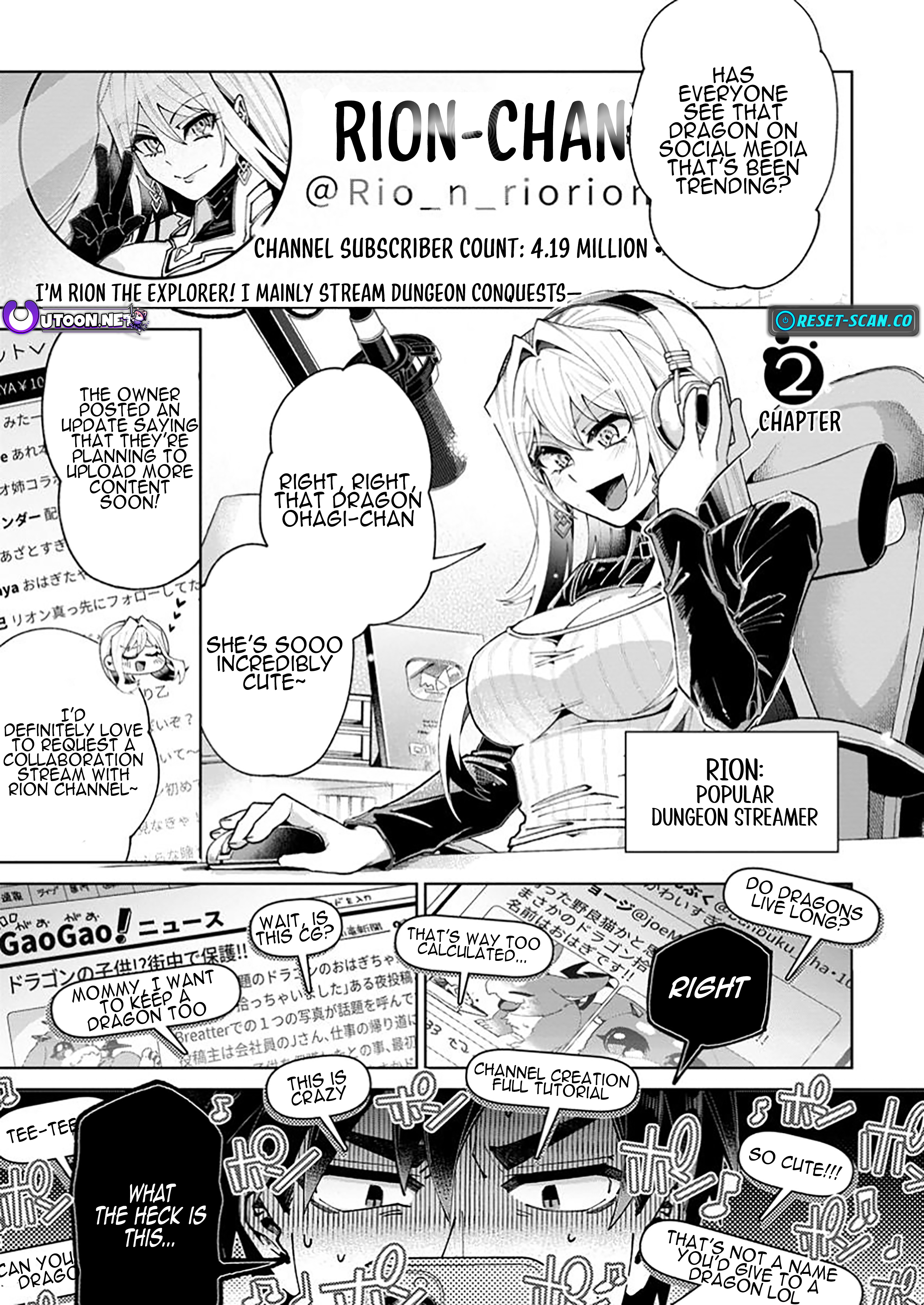 I’m an Overworked Corporate Slave, but After Being Embraced by a Dragon, I Started Streaming My Pet Life with a Tiny Dragon and Monsters on a Farm Chapter 02.1 Page 1
