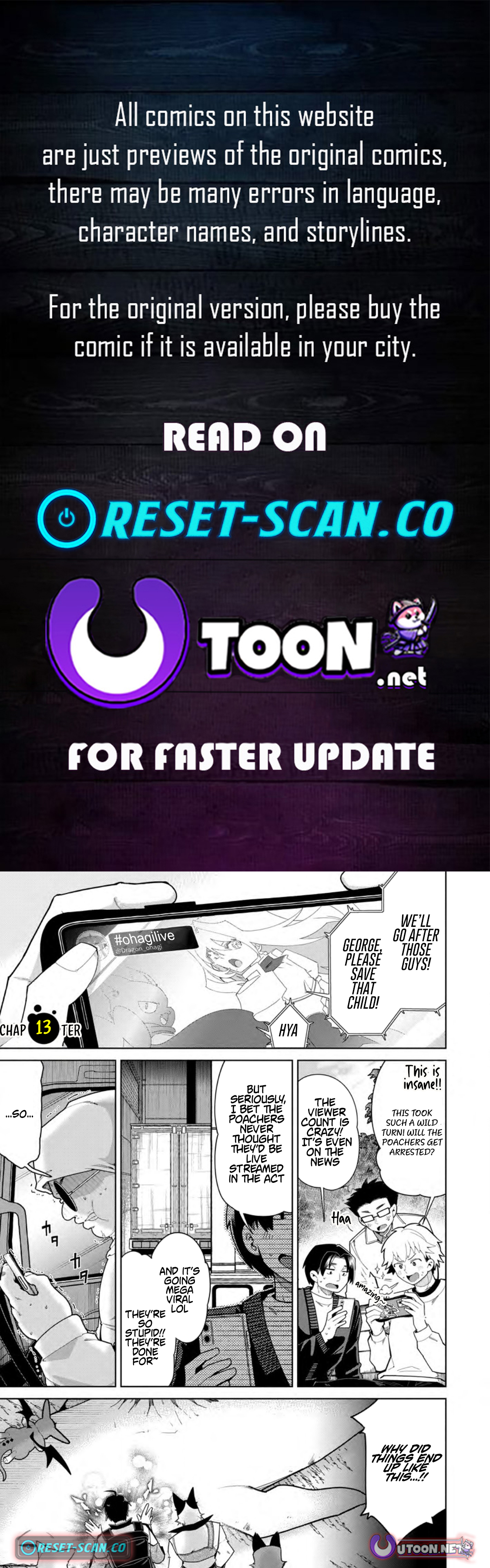 I’m an Overworked Corporate Slave, but After Being Embraced by a Dragon, I Started Streaming My Pet Life with a Tiny Dragon and Monsters on a Farm Chapter 13.1 Page 1
