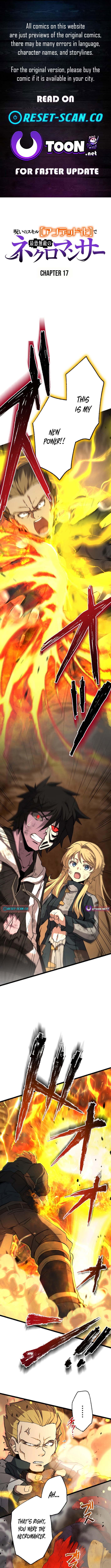 The Cursed Skill “Undeadification” Made Me the Ultimate Invincible Necromancer Chapter 17 Page 1