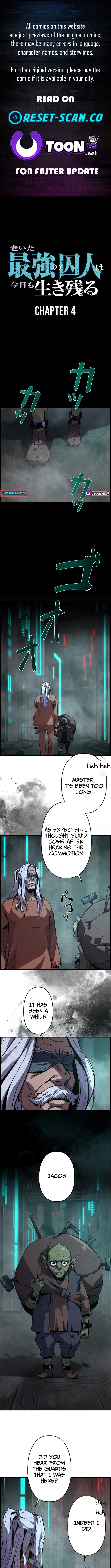 The Aged Strongest Prisoner Survives Again Today Chapter 04 Page 1