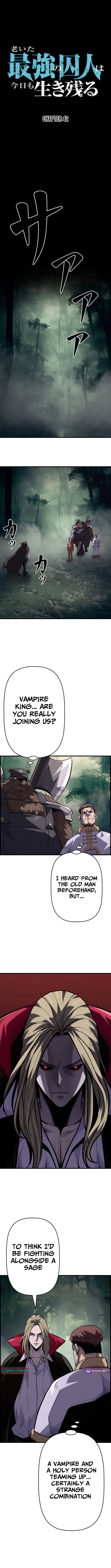 The Aged Strongest Prisoner Survives Again Today Chapter 42 Page 1