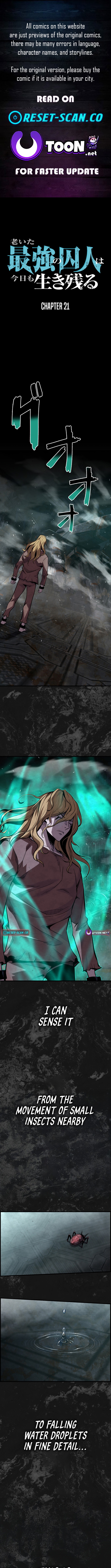 The Aged Strongest Prisoner Survives Again Today Chapter 21 Page 1