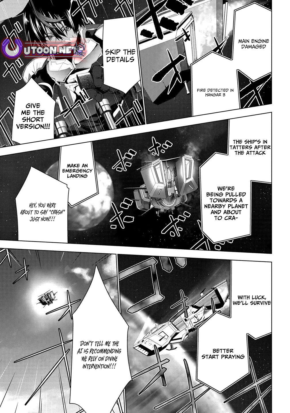 Magna Worzeld of the Imperial Space Force, stranded on an uncharted planet. Chapter 00 Page 1