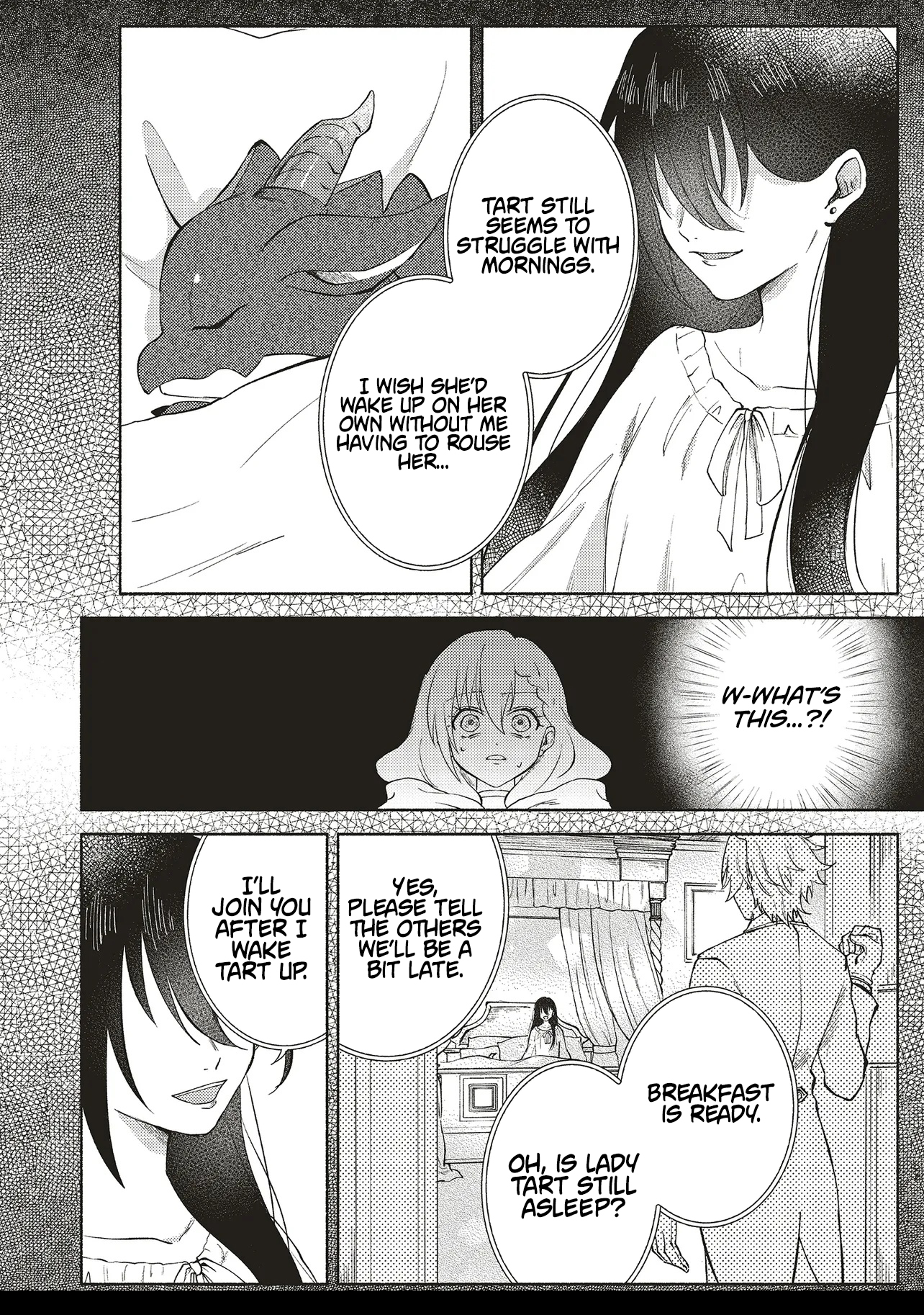 Three years had passed since I began living at the bottom of the abyss. In that time, I had evolved from a "White Mage" to a "Holy Witch". Chapter 04.1 Page 1