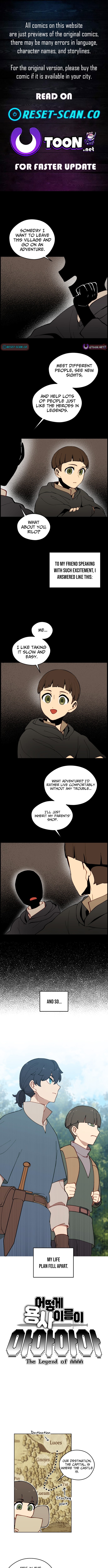 How Is the Hero’s Name Just “Aaaah”? Chapter 02 Page 1