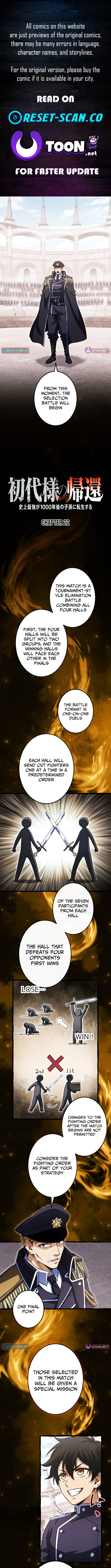 Return of the First Patriarch: The Strongest Reincarnates into His Descendant 1000 Years Later Chapter 22 Page 1