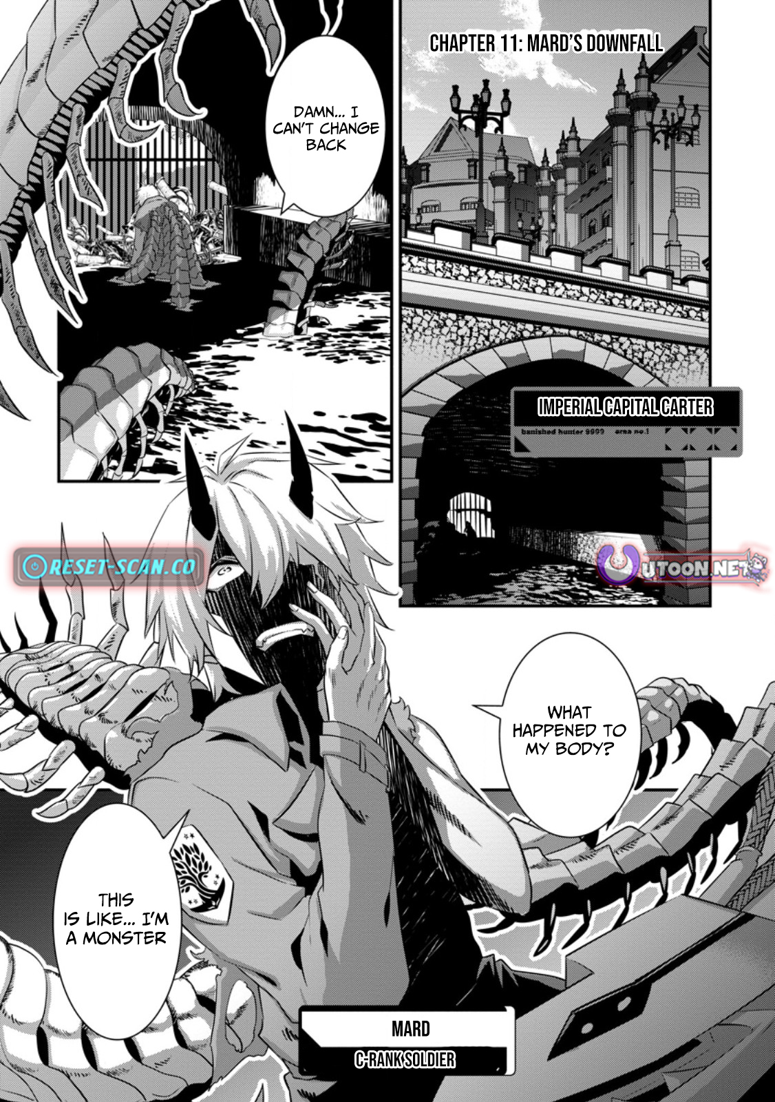The Hunter Expelled from an S Chapter Rank Party Is Actually the World’s Strongest: The Man with a 9,999 Range Rampages as the Empire’s Sniper - Chapter 11.1 Page 1