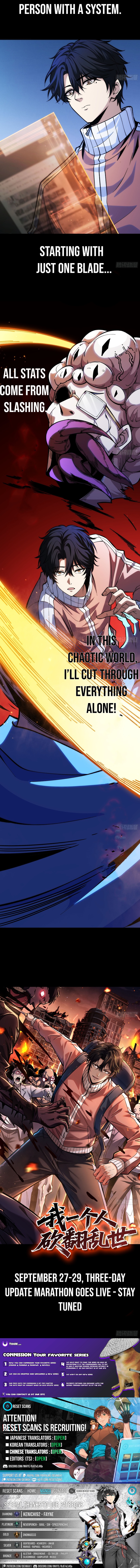 I Single Chapter Handedly Crush the Chaotic World - Chapter 00 Page 1