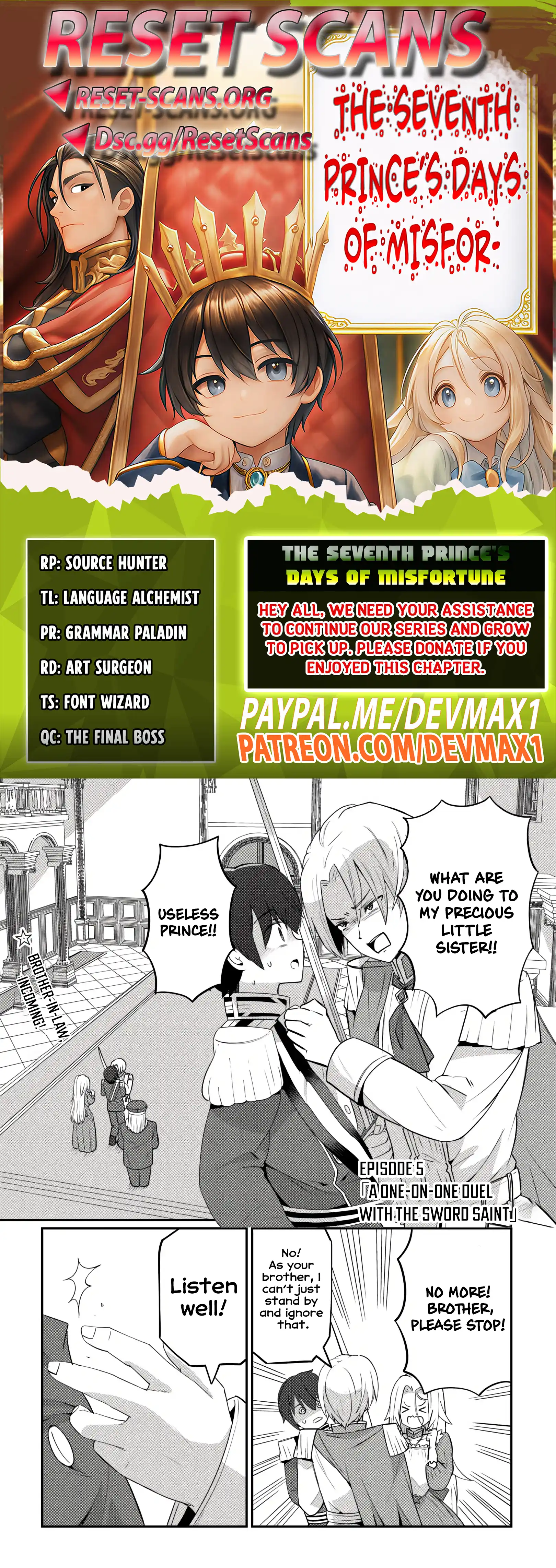 The Seventh Prince’s Days of Misfortune Chapter 05 Page 1