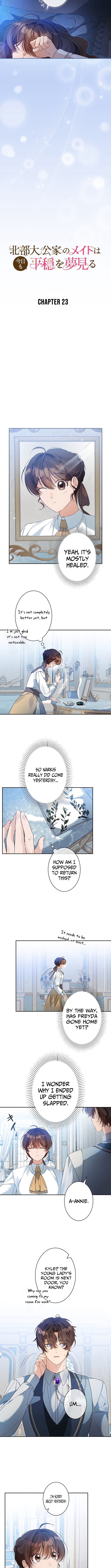 The Maid of the Northern Grand Duke's House Dreams of Peace Today Too Chapter 23 Page 1