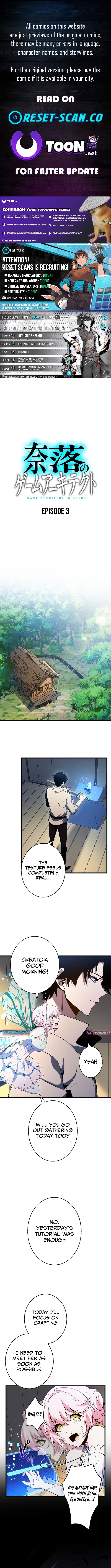 The Game Architect of the Abyss Chapter 03 Page 1