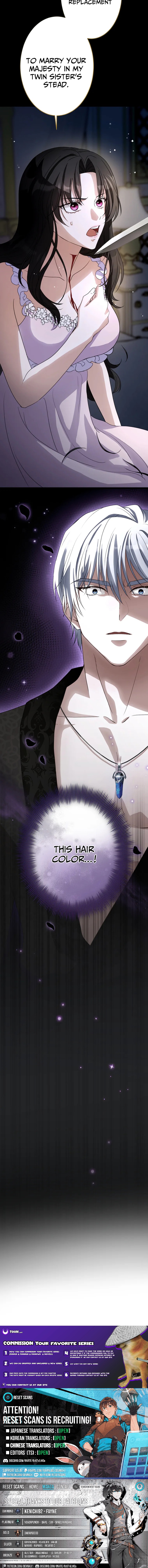 The Substitute is Doted on by the Cold Chapter Hearted Majesty - Chapter 01 Page 1