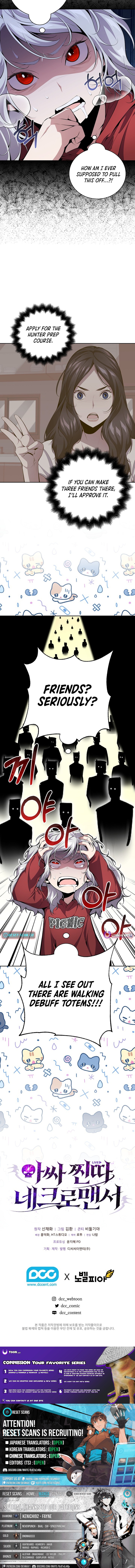 The Social Outcast Necromancer Chapter 9 Page 1