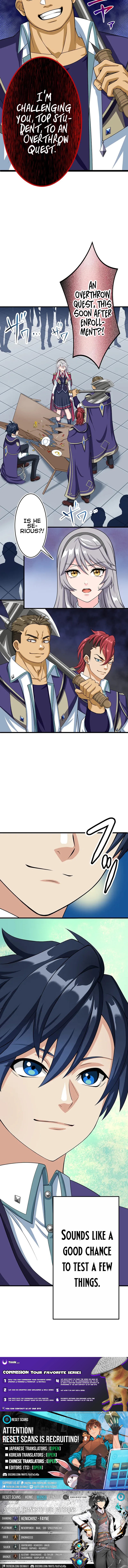 Academic Supremacy Academy: The F Chapter Rank Supply Officer Reincarnates as the Strongest Legendary Mage - Chapter 2 Page 1