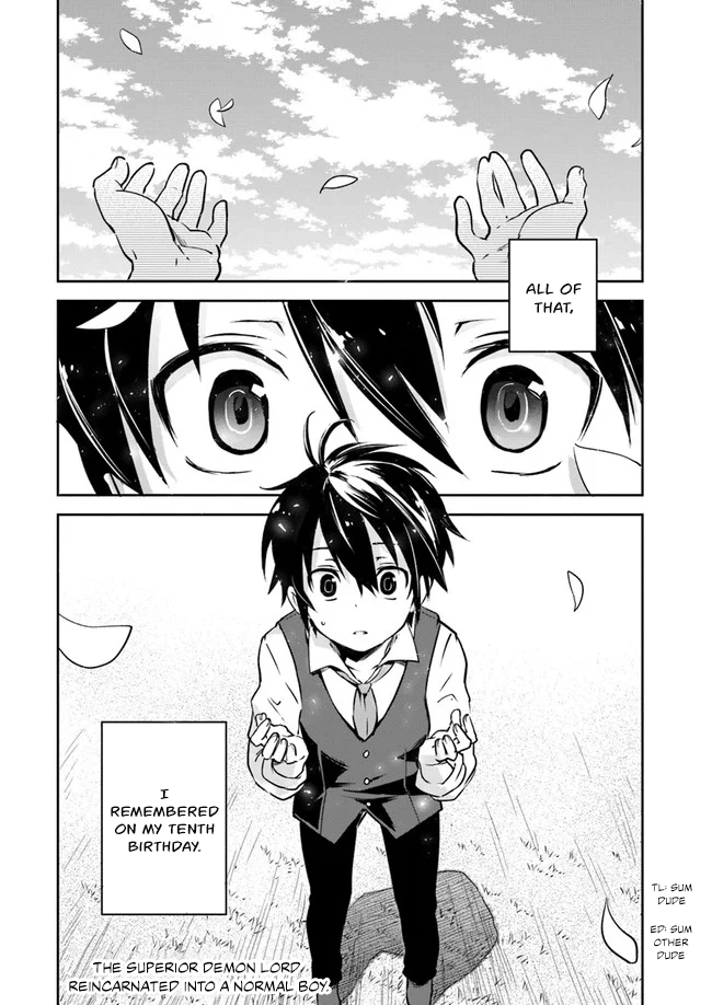 The Demon King of the Frontier Life, Reincarnated to Become the Strongest Mage Chapter 1 Page 1
