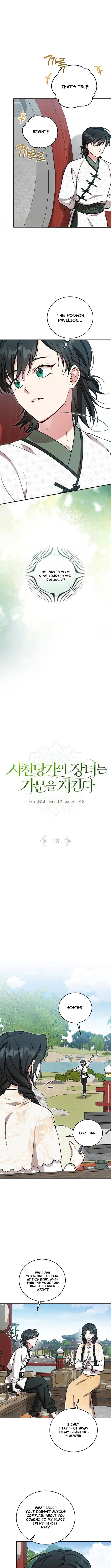 The Eldest Daughter of the Tang Clan of Sacheon Protects the Family Chapter 16 Page 1