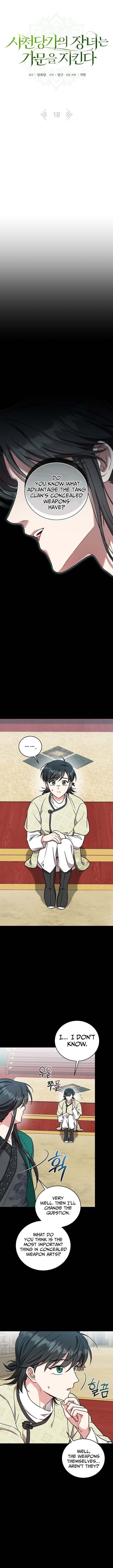 The Eldest Daughter of the Tang Clan of Sacheon Protects the Family Chapter 18 Page 1