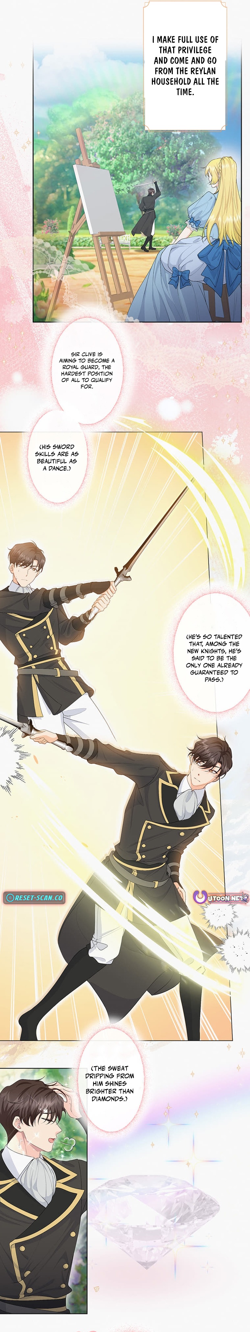 The Holy Chapter Sword Lady’s Glorious Stan Life: I’ll Protect My Beloved Knight with All I’ve Got - Chapter 1 Page 1