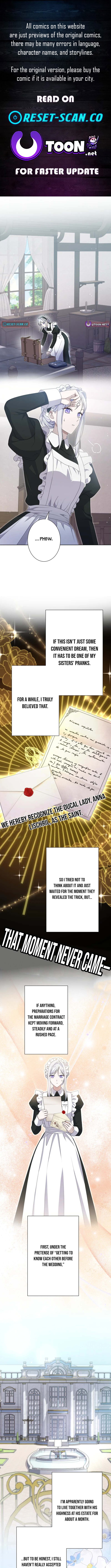 The ‘Leftover’ Saint’s Supposedly Loveless Marriage:The Sister Her Younger Siblings Called Unlovable Is Cherished by a Younger Crown Prince Who Vows, ‘I Want to Give Everything Only to You Chapter 2 Page 1