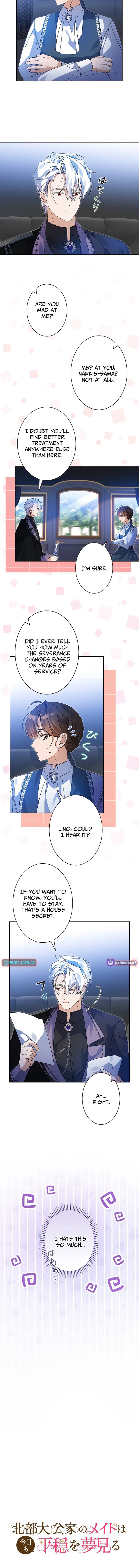 The Maid of the Northern Grand Duke's House Dreams of Peace Today Too Chapter 33 Page 1
