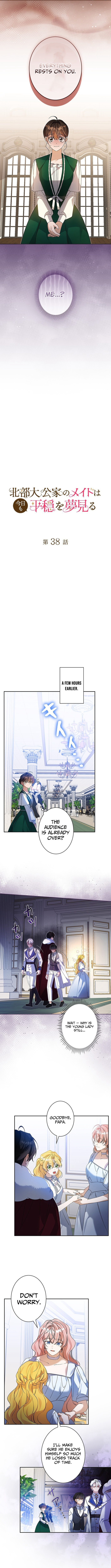 The Maid of the Northern Grand Duke's House Dreams of Peace Today Too Chapter 38 Page 1