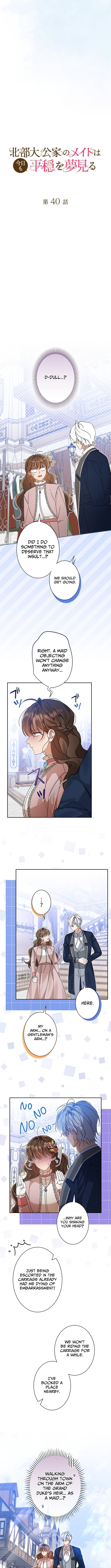 The Maid of the Northern Grand Duke's House Dreams of Peace Today Too Chapter 40 Page 1