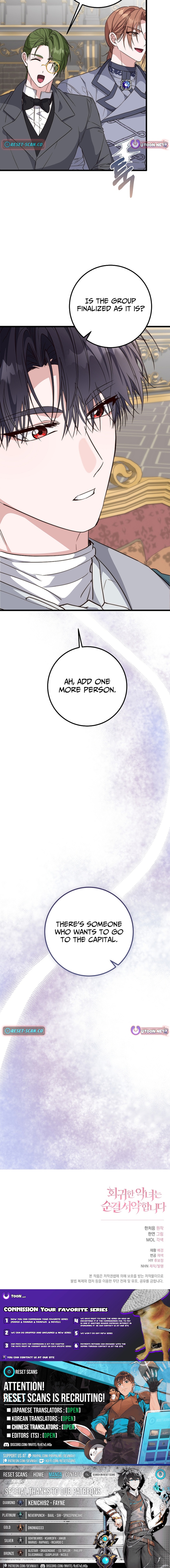 The Regressed Villainess Makes a Vow of Chastity Chapter 36 Page 1