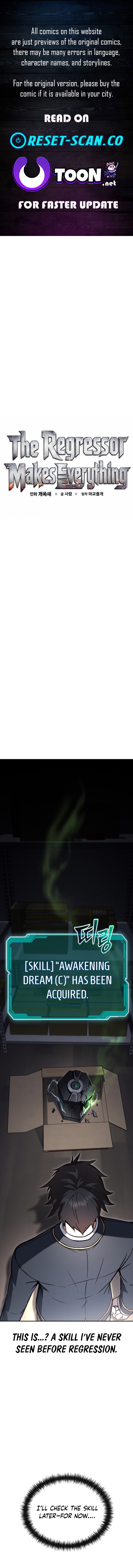 The Regressor Makes Everything Chapter 29 Page 1