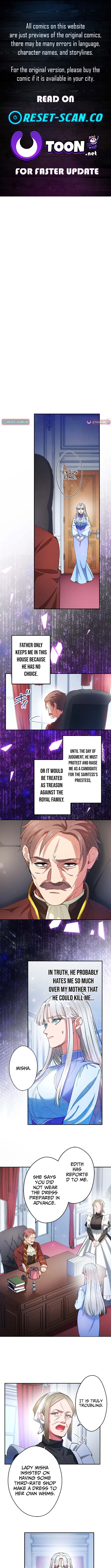The Silver Saintess Falsely Branded a Villainess Is Doted On in Her Second Life (Webtoon) Chapter 8 Page 1