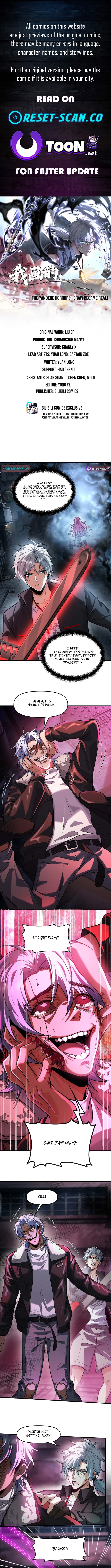 The Yandere Horrors I Draw Became Real Chapter 18 Page 1