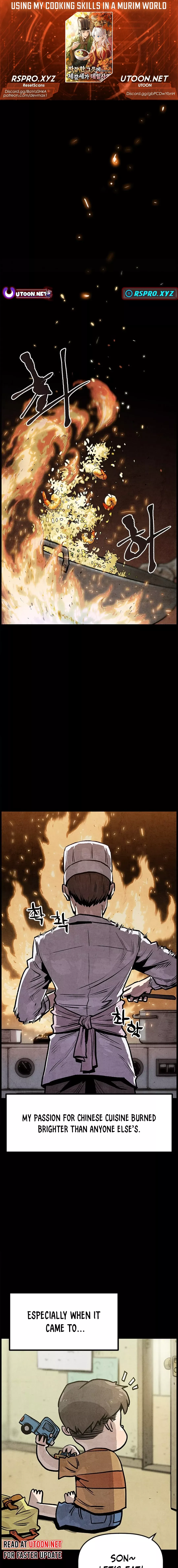 Using My Cooking Skills in a Murim World Chapter 01 Page 1
